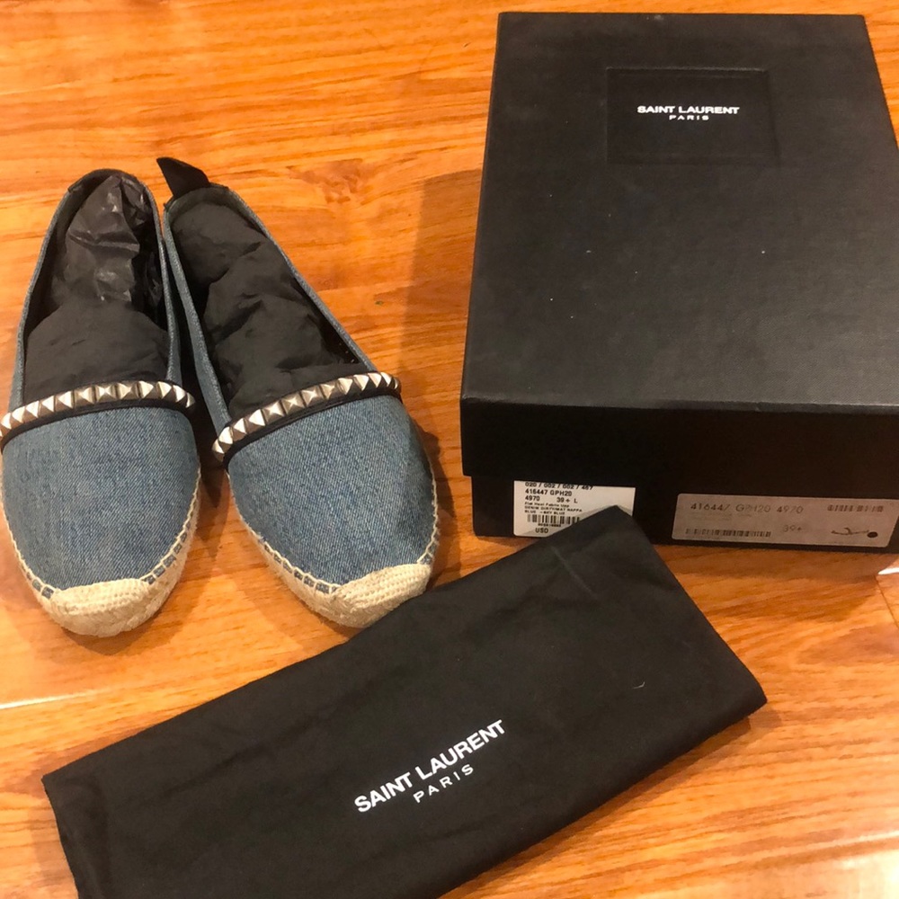 YSL Saint Laurent Espadrilles - Denim